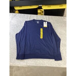 Members Mark Favorite Soft Pullover Navy Blue Mens Medium MM25549 NWT